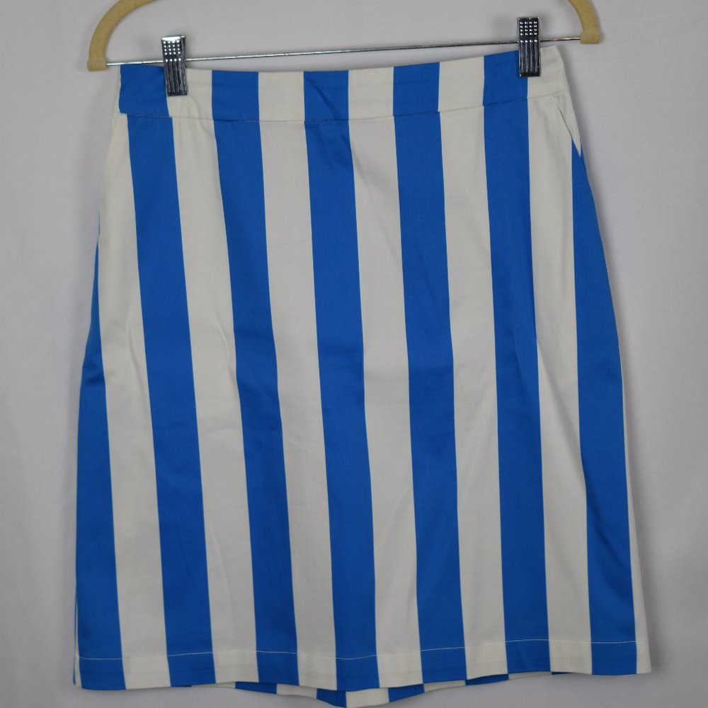 Boden Striped Marine Skirt
